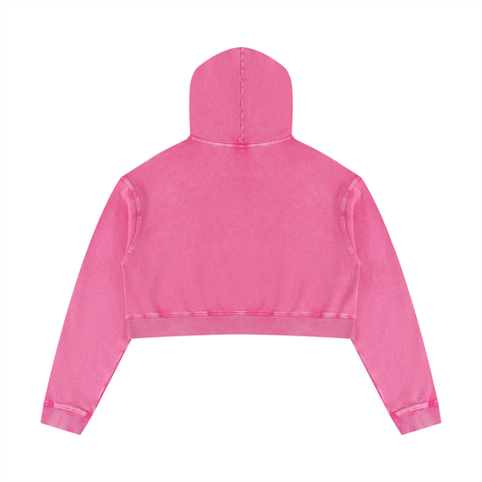 Pink Beyond Motherhood Crop Hoodie