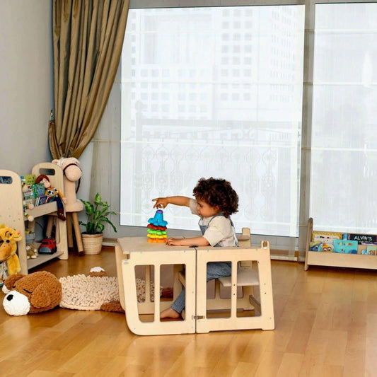 2in1 Montessori Learning Tower & Desk-1